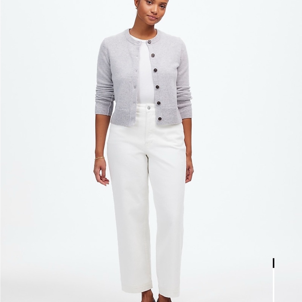 Madewell curvy perfect vintage wide leg cropped jeans CURVY 31